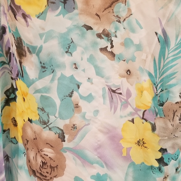 NWOT Open Front Multi-color Sheer Swimsuit Coverup - Picture 5 of 5